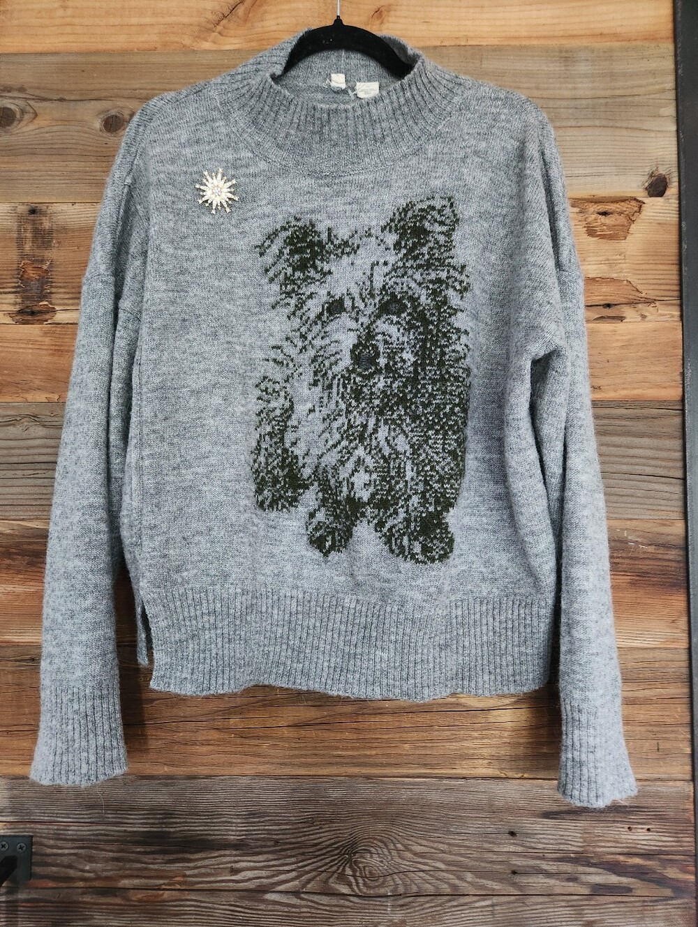 Anthropologie Moth Adorable Terrior Sweater Size Large - Picture 4 of 5